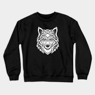 Wolf spirit celtic style Crewneck Sweatshirt